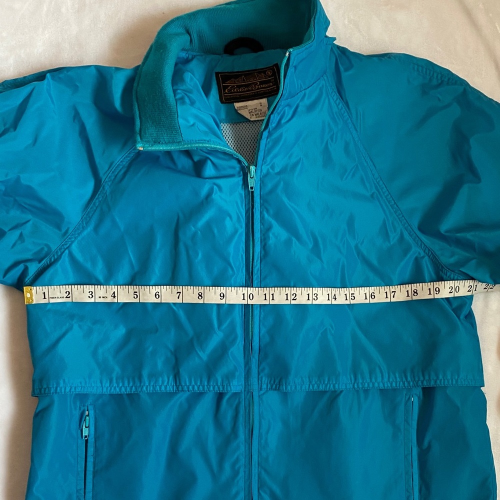 Eddie Bauer Women's Bright Blue Raincoat - Picture 6 of 8